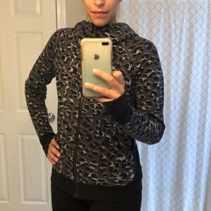 Lululemon Zip Up Hoodie - Leopard Print